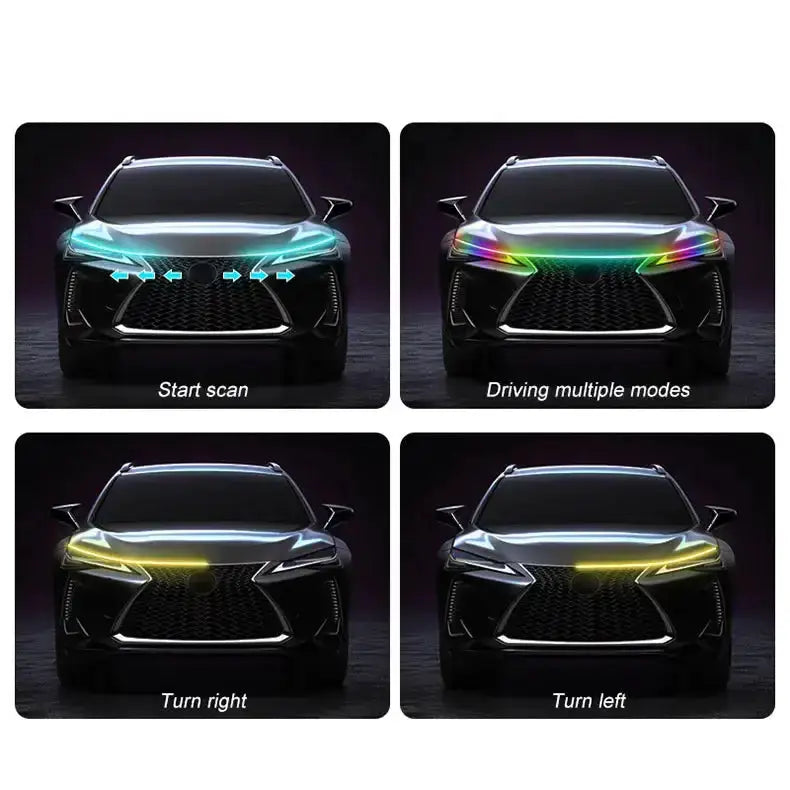 APP-Controlled LED Car Hood Light Strip (12V) by Habicare
