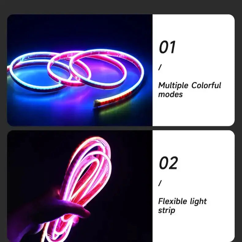 APP-Controlled LED Car Hood Light Strip (12V) by Habicare