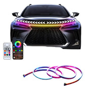 APP-Controlled LED Car Hood Light Strip (12V) by Habicare