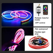 APP-Controlled LED Car Hood Light Strip (12V) by Habicare