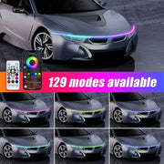 APP-Controlled LED Car Hood Light Strip (12V) by Habicare