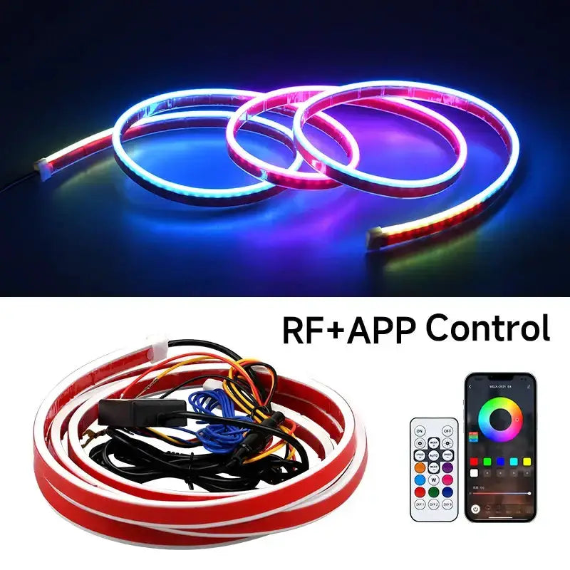 APP-Controlled LED Car Hood Light Strip (12V) by Habicare