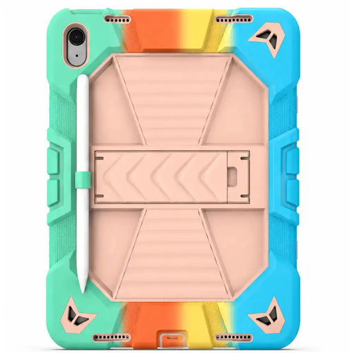 techplus Apple iPad Air 11-Inch M2 Rugged Shockproof Case with Kickstand (Rainbow) Apple iPad Air 11-Inch M2 Rugged Shockproof Case | Action Outdoors NZ