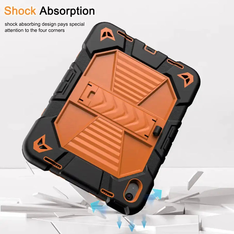 techplus Apple iPad Air 11-Inch (M3) 2025 Rugged Shockproof Case with Kickstand (Orange) Apple iPad Air 11-Inch (M3) 2025 Rugged | Action Outdoors NZ