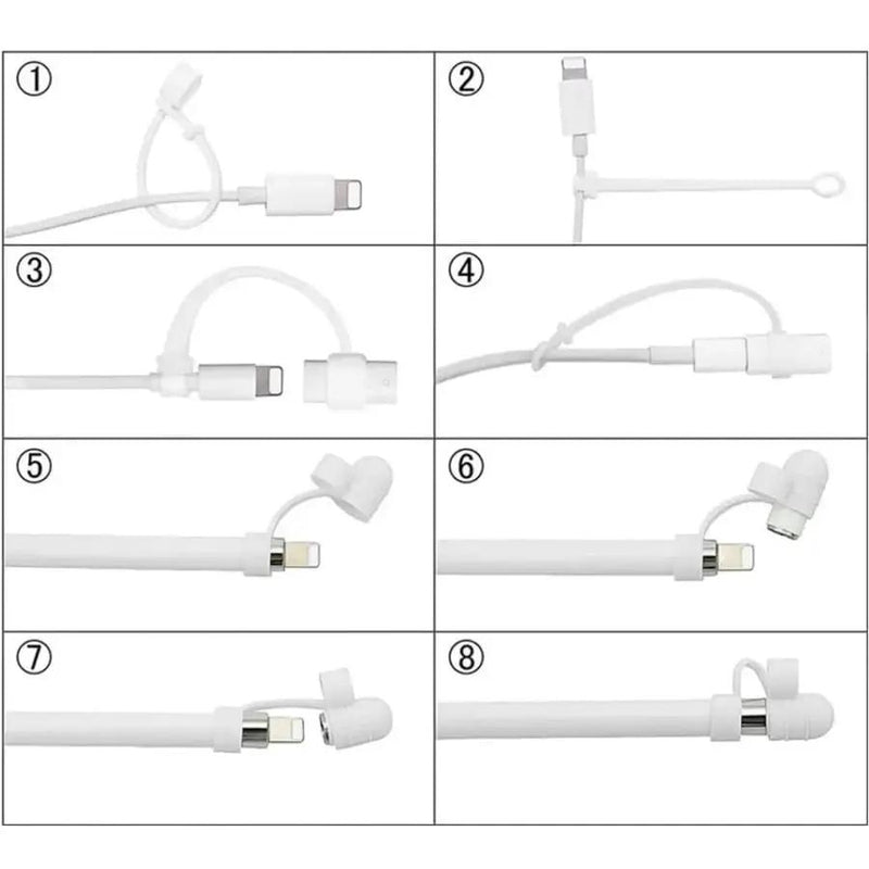 Cap Holder / Nib Cover / Adapter Tether for Apple Pencil by 9eight5