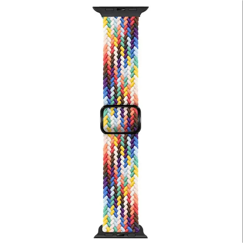 techplus Apple Watch Braided Nylon Band – Adjustable Buckle, Lightweight & Stretchy Apple Watch Braided Nylon Band Adjustable Buckle