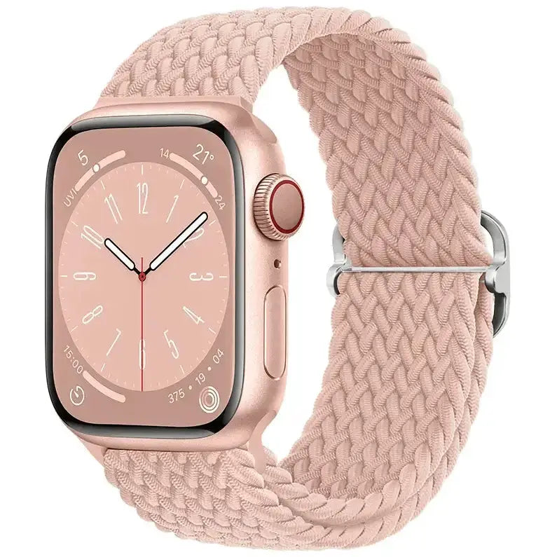 techplus Apple Watch Braided Nylon Band – Adjustable Buckle, Lightweight & Stretchy Apple Watch Braided Nylon Band Adjustable Buckle