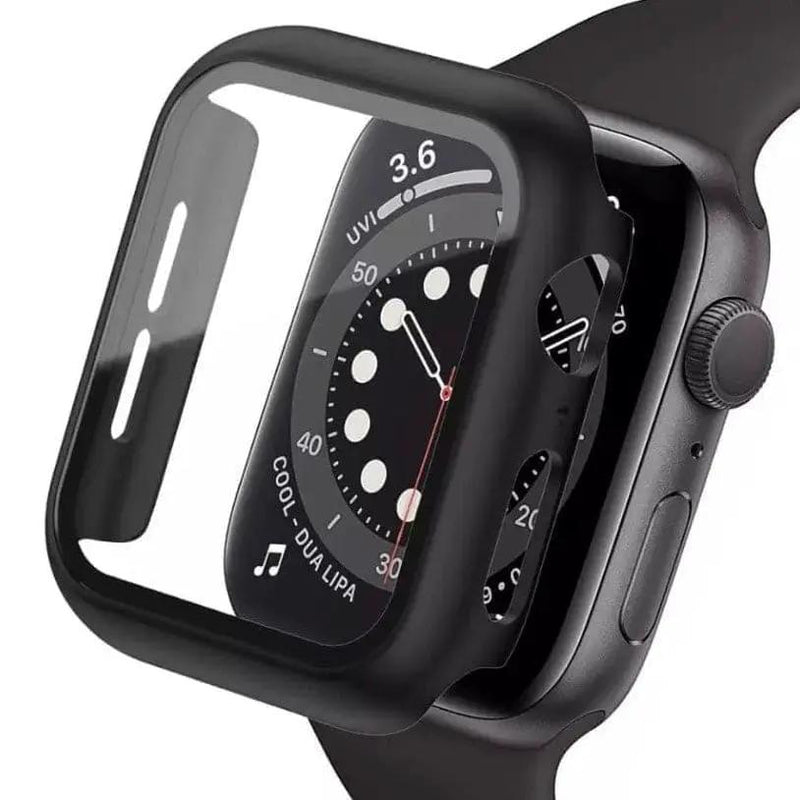 Protective Case for Apple Watch Series 7 (45mm) (Black) by That Watch Shop