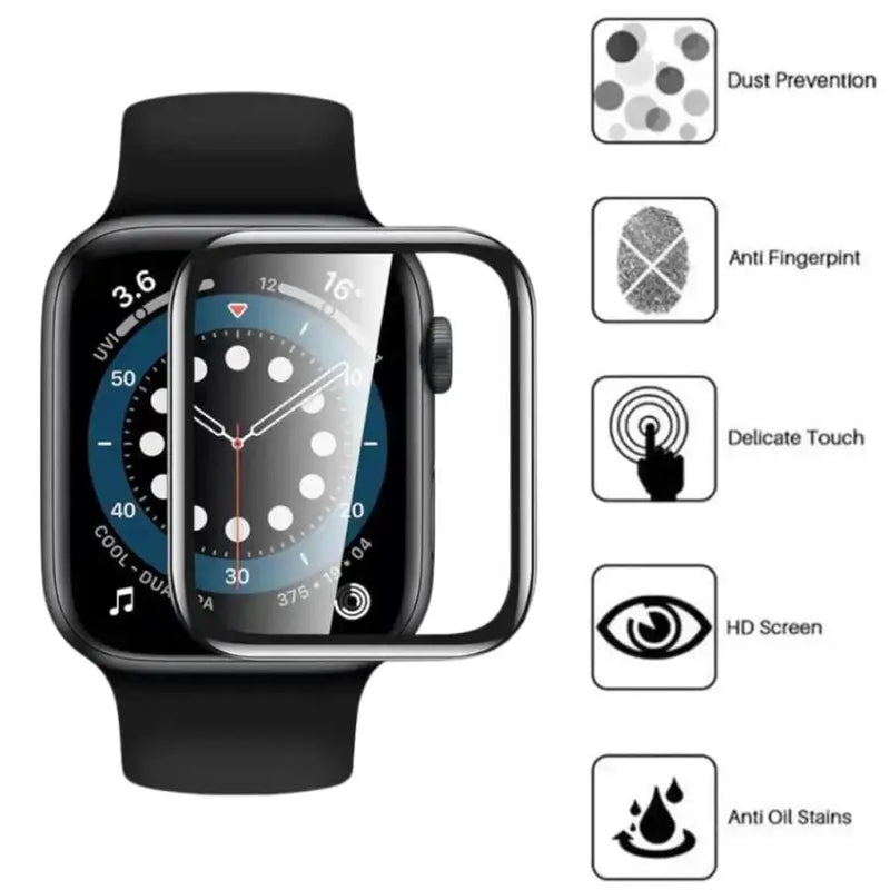 Screen Protector for Apple Watch Series 8 (41mm) (Pack of 5) by Habicare