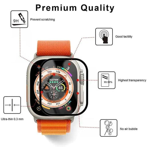 Screen Protectors for Apple Watch Ultra Watch (Pack of 2) by That Watch Shop