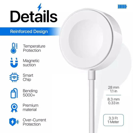 Type C Wireless Charger for Apple Watch (White) by That Watch Shop
