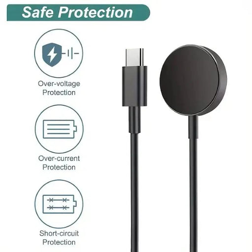 Wireless Charger for Apple Watch (Type C - Black) by That Watch Shop