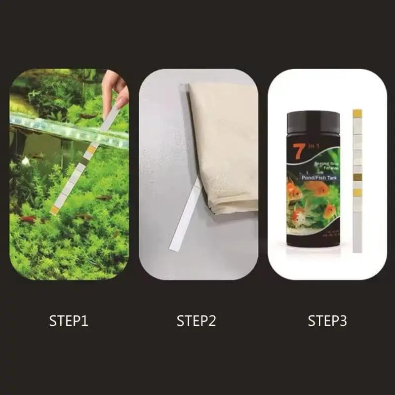 Aquarium Water Quality Test Strips (7 Parameters) by 9eight5