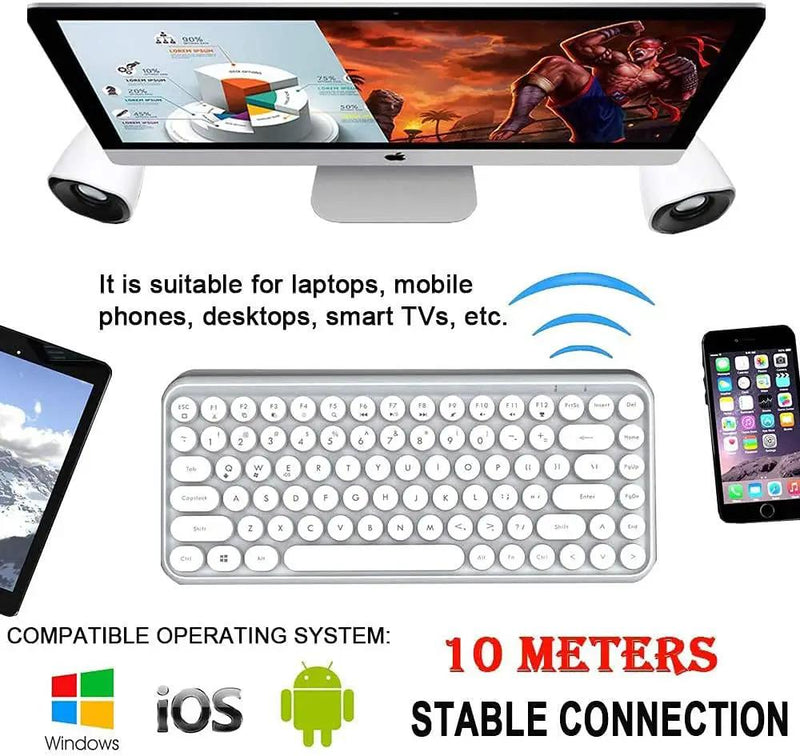 Wireless Bluetooth Keyboard for iOS Windows Android by salelink.co.nz