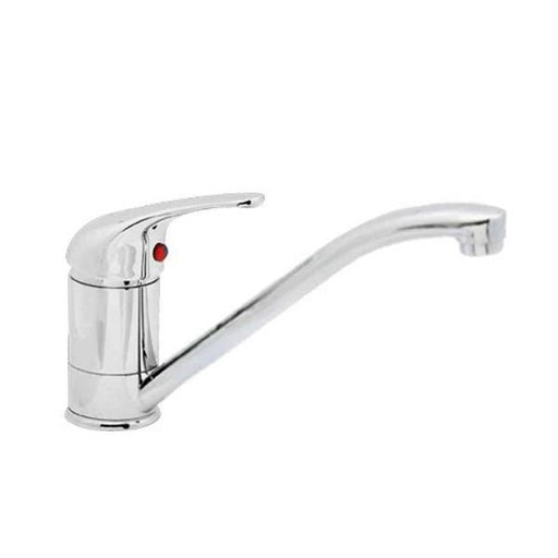 Single Lever Mixer With Swivel Spout 180mm featuring a chrome finish and ergonomic design.