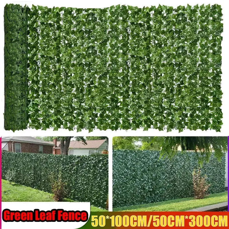 Artificial Green Leaf Fence Privacy Panels – 1M/3M by Habicare