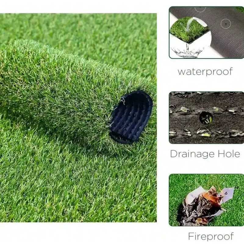Artificial Indoor & Outdoor Synthetic Grass Mat (1–5m) by Habicare