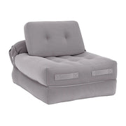 SportZone.co.nz Furniture > Sofas > Sofas & Sofa Beds Artiss 1 Seater Corduroy Convertible Sofa Bed Pull Out Boneless Couch Grey Artiss 1 Seater Corduroy Convertible Sofa Bed Pull Out Boneless Couch Grey