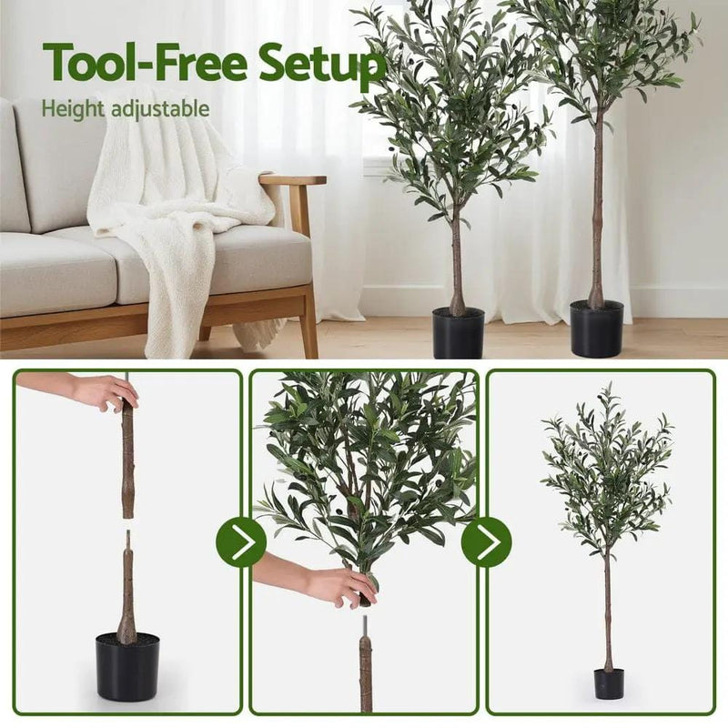 SportZone.co.nz Home & Garden > Artificial Plants > Artificial Trees Artiss 155cm Artificial Olive Tree Faux Trees Indoor Decor Artificial Plants Lifelike Plant Artiss 155cm Artificial Olive Tree Faux Trees Indoor Decor Artificial Plants Lifelike Plant