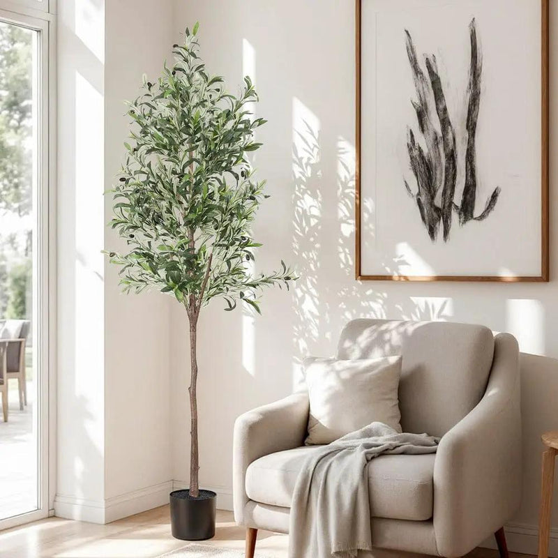 SportZone.co.nz Home & Garden > Artificial Plants > Artificial Trees Artiss 180cm Artificial Olive Tree Faux Trees Indoor Decor Artificial Plants Lifelike Plant 1.8M Artiss 180cm Artificial Olive Tree Faux Trees Indoor Decor Artificial Plants Lifelike Plant 1.8M