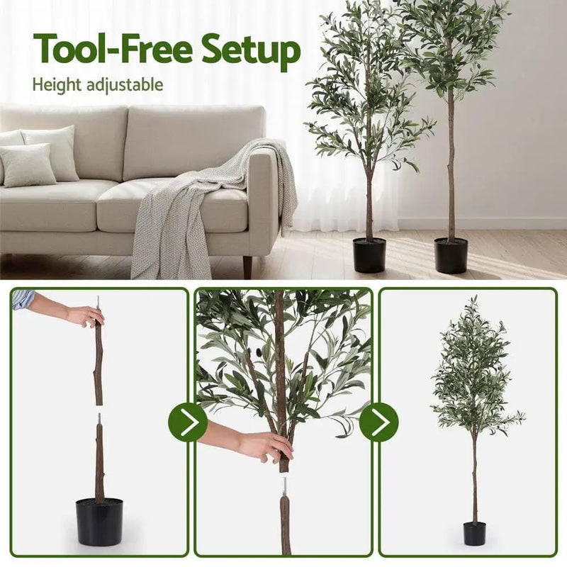 SportZone.co.nz Home & Garden > Artificial Plants > Artificial Trees Artiss 180cm Artificial Olive Tree Faux Trees Indoor Decor Artificial Plants Lifelike Plant 1.8M Artiss 180cm Artificial Olive Tree Faux Trees Indoor Decor Artificial Plants Lifelike Plant 1.8M
