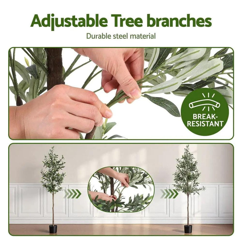 SportZone.co.nz Home & Garden > Artificial Plants > Artificial Trees Artiss 180cm Artificial Olive Tree Faux Trees Indoor Decor Artificial Plants Lifelike Plant 1.8M Artiss 180cm Artificial Olive Tree Faux Trees Indoor Decor Artificial Plants Lifelike Plant 1.8M