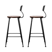 SportZone.co.nz Furniture > Bar Stools & Chairs > Table & Bar Stools Artiss 2x Bar Stools Vintage Metal Chairs Artiss 2x Bar Stools Vintage Metal Chairs