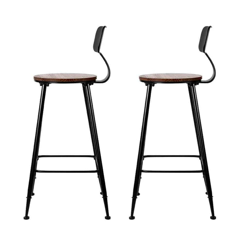 SportZone.co.nz Furniture > Bar Stools & Chairs > Table & Bar Stools Artiss 2x Bar Stools Vintage Metal Chairs Artiss 2x Bar Stools Vintage Metal Chairs