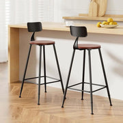 SportZone.co.nz Furniture > Bar Stools & Chairs > Table & Bar Stools Artiss 2x Bar Stools Vintage Metal Chairs Artiss 2x Bar Stools Vintage Metal Chairs