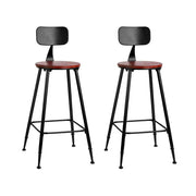 SportZone.co.nz Furniture > Bar Stools & Chairs > Table & Bar Stools Artiss 2x Bar Stools Vintage Metal Chairs Artiss 2x Bar Stools Vintage Metal Chairs