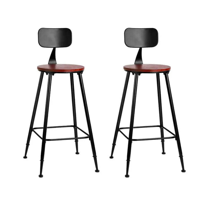 SportZone.co.nz Furniture > Bar Stools & Chairs > Table & Bar Stools Artiss 2x Bar Stools Vintage Metal Chairs Artiss 2x Bar Stools Vintage Metal Chairs