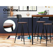 SportZone.co.nz Furniture > Bar Stools & Chairs > Table & Bar Stools Artiss 2x Bar Stools Vintage Metal Chairs Artiss 2x Bar Stools Vintage Metal Chairs