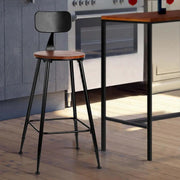 SportZone.co.nz Furniture > Bar Stools & Chairs > Table & Bar Stools Artiss 2x Bar Stools Vintage Metal Chairs Artiss 2x Bar Stools Vintage Metal Chairs