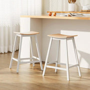 SportZone.co.nz Furniture > Bar Stools & Chairs > Table & Bar Stools Artiss 2x Bar Stools Wooden Chairs Oak Artiss 2x Bar Stools Wooden Chairs Oak