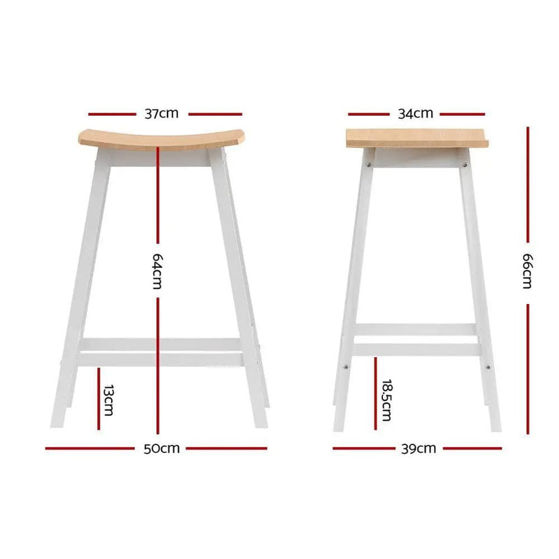 SportZone.co.nz Furniture > Bar Stools & Chairs > Table & Bar Stools Artiss 2x Bar Stools Wooden Chairs Oak Artiss 2x Bar Stools Wooden Chairs Oak