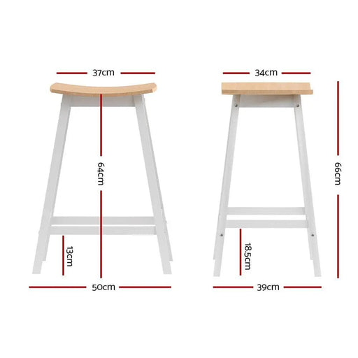 SportZone.co.nz Furniture > Bar Stools & Chairs > Table & Bar Stools Artiss 2x Bar Stools Wooden Chairs Oak Artiss 2x Bar Stools Wooden Chairs Oak