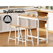 SportZone.co.nz Furniture > Bar Stools & Chairs > Table & Bar Stools Artiss 2x Bar Stools Wooden Chairs Oak Artiss 2x Bar Stools Wooden Chairs Oak