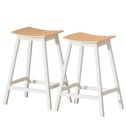 SportZone.co.nz Furniture > Bar Stools & Chairs > Table & Bar Stools Artiss 2x Bar Stools Wooden Chairs Oak Artiss 2x Bar Stools Wooden Chairs Oak