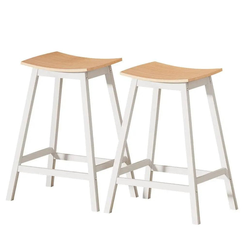 SportZone.co.nz Furniture > Bar Stools & Chairs > Table & Bar Stools Artiss 2x Bar Stools Wooden Chairs Oak Artiss 2x Bar Stools Wooden Chairs Oak