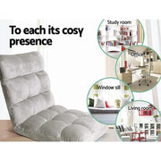 SportZone.co.nz Furniture > Bar Stools & Chairs > Arm Chairs & Recliners Artiss 2X Lounge Sofa Bed Flannel Fabric Grey Artiss 2X Lounge Sofa Bed Flannel Fabric Grey
