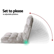 SportZone.co.nz Furniture > Bar Stools & Chairs > Arm Chairs & Recliners Artiss 2X Lounge Sofa Bed Flannel Fabric Grey Artiss 2X Lounge Sofa Bed Flannel Fabric Grey
