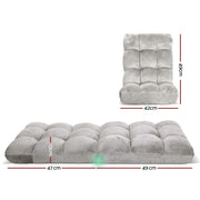 SportZone.co.nz Furniture > Bar Stools & Chairs > Arm Chairs & Recliners Artiss 2X Lounge Sofa Bed Flannel Fabric Grey Artiss 2X Lounge Sofa Bed Flannel Fabric Grey