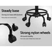SportZone.co.nz Furniture > Living Room > Ottomans & Footstools Artiss 2x Salon Stool Round Swivel Chair Artiss 2x Salon Stool Round Swivel Chair