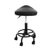 SportZone.co.nz Furniture > Living Room > Ottomans & Footstools Artiss 2x Salon Stool Saddle Swivel Chair Artiss 2x Salon Stool Saddle Swivel Chair