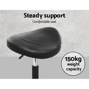 SportZone.co.nz Furniture > Living Room > Ottomans & Footstools Artiss 2x Salon Stool Saddle Swivel Chair Artiss 2x Salon Stool Saddle Swivel Chair