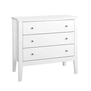 SportZone.co.nz Furniture > Bedroom > Dressers Artiss 3 Chest of Drawers - BRITTANY White Artiss 3 Chest of Drawers - BRITTANY White