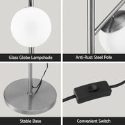 SportZone.co.nz Home & Garden > Lighting > Floor Lamps Artiss 3-Light Floor Lamp – 165cm Standing Lamp Glass Shades Artiss 3-Light Floor Lamp – 165cm Standing Lamp Glass Shades