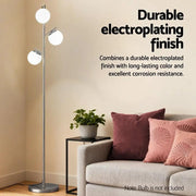 SportZone.co.nz Home & Garden > Lighting > Floor Lamps Artiss 3-Light Floor Lamp – 165cm Standing Lamp Glass Shades Artiss 3-Light Floor Lamp – 165cm Standing Lamp Glass Shades