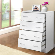 SportZone.co.nz Furniture > Bedroom > Dressers Artiss 4 Chest of Drawers - ANDES White Artiss 4 Chest of Drawers - ANDES White