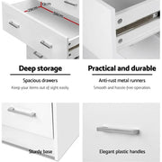 SportZone.co.nz Furniture > Bedroom > Dressers Artiss 4 Chest of Drawers - ANDES White Artiss 4 Chest of Drawers - ANDES White